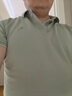 梦特娇（MONTAGUT）夏季男Polo衫短袖含桑蚕丝云感透气中青年休闲T恤 豆绿 XL/52  实拍图