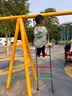 马骑顿【UPF50+】男童夏季新品网眼拼接透气轻薄凉感户外防晒服外套 浅绿 120 实拍图