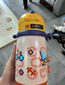 babycare儿童水杯6个月以上宝宝霸王龙不锈钢保温杯上学450ml-新旧款混发 实拍图