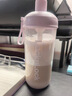 乐扣乐扣（LOCK&LOCK）夏天塑料儿童水杯奶茶杯Tritan带吸管户外提手男女杯子700mL紫色 实拍图