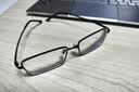 依视路（ESSILOR） 钻晶系列高清耐磨防蓝光近视超薄镜片专业配度数眼镜架男女镜框 钛+金属-全框-4004BK-黑色 镜框+依视路膜御防蓝光1.56现片 实拍图
