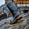 胜丽 雨鞋高筒防水鞋户外雨天耐磨胶鞋不易滑雨靴黑色44码 1双 实拍图