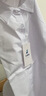 丰灵鸟儿童衬衫白色短袖夏款男童衬衣纯棉表演服女学生校服 尖领无口袋短袖 薄款 140 cm 55-65斤 实拍图