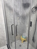 九牧（JOMOO）【定制】弧扇形整体淋浴房一体式浴室淋浴隔断玻璃门赠挡水条86S 枪灰光玻 1000*1000*1900 实拍图