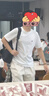 杰克·琼斯（JACK&JONES）26年男装四季打底T恤男士凉感透气多色情侣款短袖t恤水洗不易走形 白色A06 2XL 190 实拍图