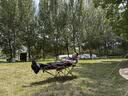 牧高笛（MOBIGARDEN）乐享躺椅 户外露营午休折叠床自带头枕折叠椅 NX23665040 细沙黄 实拍图