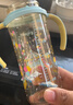 贝亲（Pigeon）自然成长翻盖直饮吸管 大童奶瓶330ml 经典款 18月+  AA278 实拍图