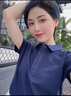 釉郝印夏季工作服定制polo工衣t恤订短袖文化衫印字logo定做广告衫刺绣 【B-赛络纺衬衫领】藏青 L 实拍图