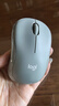 罗技（Logitech）M221 轻音鼠标 无线鼠标 办公鼠标 对称鼠标 带无线微型接收器 薄荷绿 实拍图