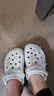 卡骆驰（CROCS）【预售】白鹿同款经典云朵洞洞鞋时尚百搭女鞋花园鞋|206750 月光灰-1NK(含智必星) 38 (240mm) 实拍图