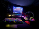 ROG棱镜2头戴式游戏耳机 无线三模连接 Speednova技术轻量化电竞耳机环绕7.1音效 3.5mm 月耀白三角洲 实拍图
