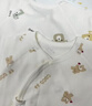 童颜婴儿连体衣夏季纯棉新生儿衣服初生宝宝蝴蝶哈衣和尚服四季 2件套 实拍图