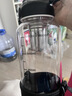 LOCKZI吨桶吨耐高温100度食品级开水防摔茶水分离玻璃泡茶杯大容量水杯 [独立茶网+杯套] 1500ml 高硼硅防爆 实拍图