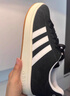 adidas「T头鞋」STADT经典时尚薄底运动板鞋男女阿迪达斯三叶草   黑色/汉玉白/浅猩红（推荐女生买小半码）   42 实拍图