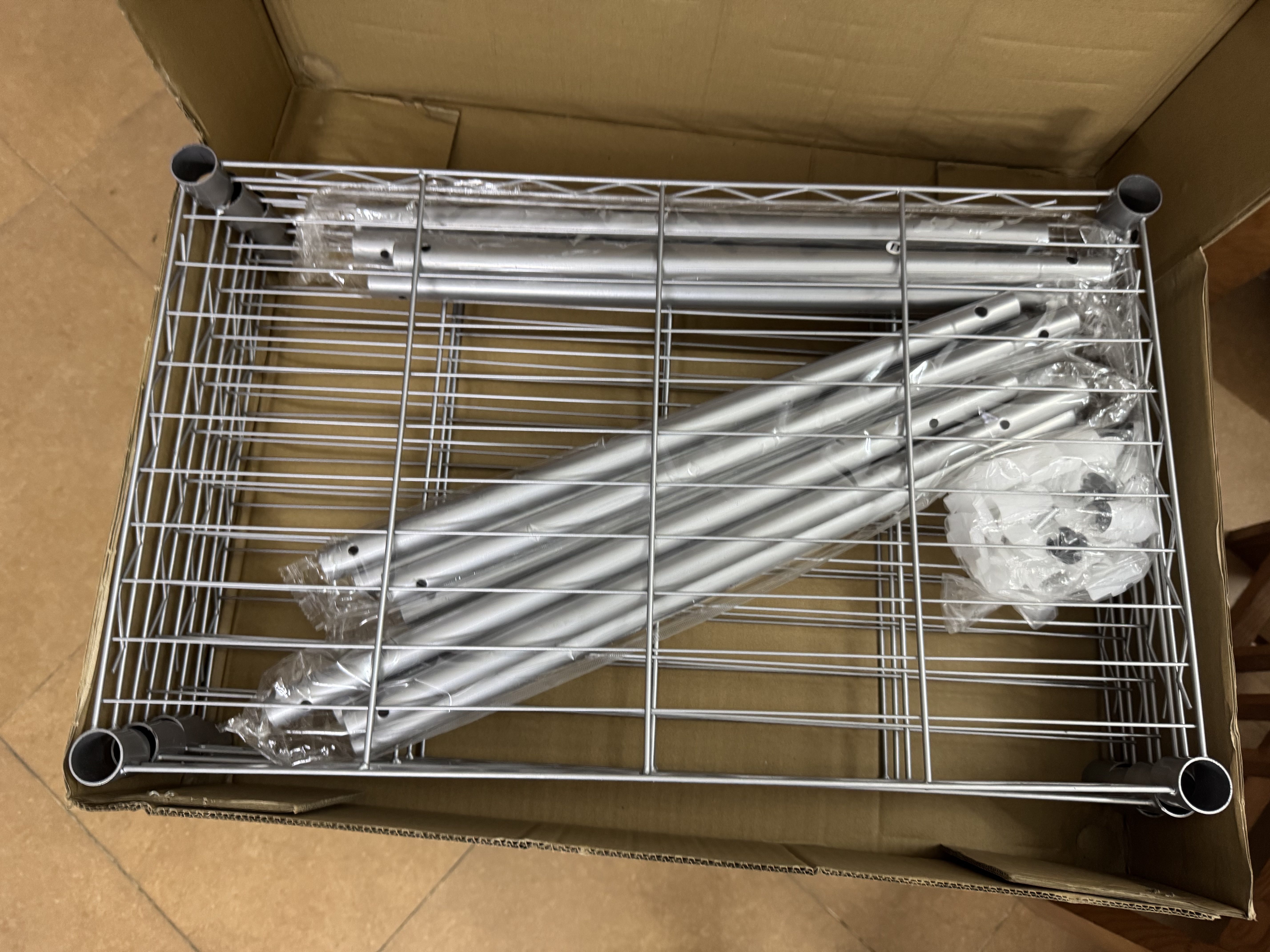 蜗家置物架厨房落地多层收纳架 家用微波炉层架锅碗架调料架储物架4层 实拍图