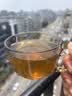 茶色早餐杯玻璃燕麦杯带把手水杯子牛奶咖啡杯家用办公室 茶色 茶色早餐杯2只360ml 实拍图