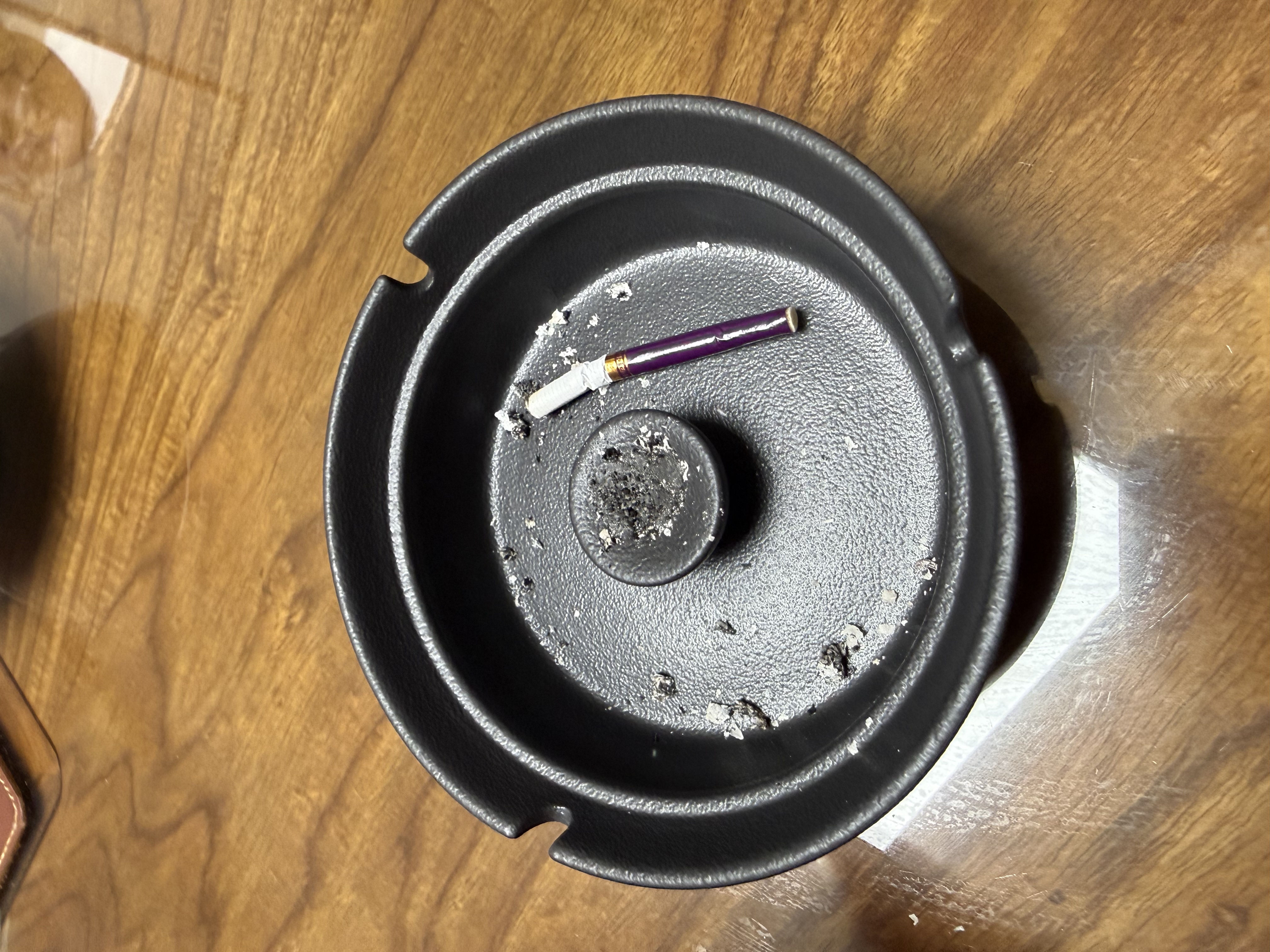 南山先生 一品烟灰缸创意个性家用客厅 陶瓷烟灰缸带盖防风防飞灰时尚潮流 一品烟灰缸_景泰蓝珠 实拍图