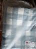 京东京造全棉纱布盖毯 100%纯棉空调被毛巾被 A类毛毯夏凉被 晴天蓝1.5x2m 实拍图