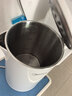 美的（Midea）【价低头部主播9折】电热水壶烧水壶食品级304不锈钢自动断电双层防烫全钢无缝1.5L容量 MK-HJ1566 实拍图