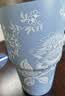 Wedgwood【教师节礼物】不锈钢保温杯高颜值便携水杯茶杯保冷保热随行杯 漫游美境蓝色吸管杯592ml 实拍图
