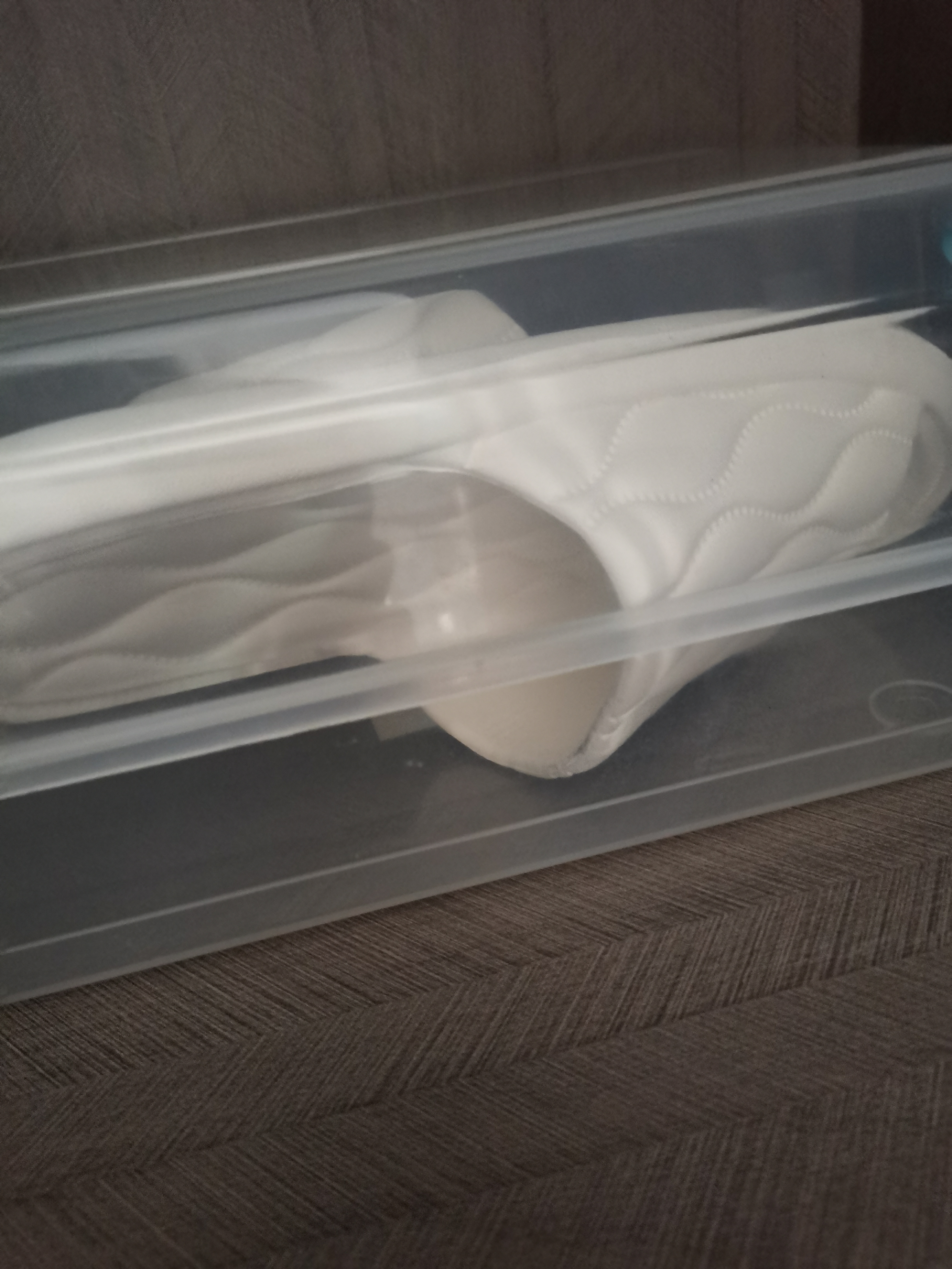 梦庭 情侣EVA凉拖男女家居家用室内浴室洗澡防臭拖鞋 白色 40-41码 实拍图