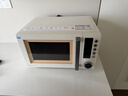 美的（Midea）空气炸微波炉烤箱一体机复古奶油风高颜值无油低脂大功率APP智能AI变频不锈钢内胆25L（PC23F5W） 实拍图