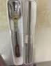 膳魔师（THERMOS）儿童餐具316L不锈钢筷勺带便携盒巧虎幼儿园上学餐具宝宝饭盒 实拍图