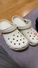 卡骆驰（CROCS）檀健次同款经典洞洞鞋轻便百搭女沙滩鞋包头拖鞋男鞋|10001 骨白色-2Y2(含智必星) 39 (240mm) 实拍图
