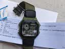 卡西欧（CASIO）小方块手表 ae1200电子表初高中学生复古小银块石英表新款 礼物 AE-1200WHB-3B 实拍图