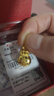 菜百首饰黄金吊坠 足金 双面福字福袋吊坠 礼物 祝福系列 HJ 足金吊坠（不含链） 约2.39g 实拍图