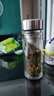 富光玻璃杯双层带茶隔大容量水杯 高档商务泡茶杯 高硼硅杯子500ml 实拍图