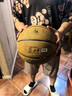 斯伯丁（SPALDING）篮球飞行员06十字型防尘吸湿皮料室内外通用7号成人青少年77-739Y 实拍图