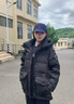 波司登（BOSIDENG）冬季羽绒90绒鹅绒极寒羽绒服女士加厚连帽商场同款时尚百搭外套 冰穹提花黑|9CW3 S 160/84A 体重约100-110斤 实拍图