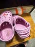 卡骆驰（CROCS）贝雅卡骆班儿童洞洞鞋沙滩鞋男女童包头拖鞋/207018/207019 芭蕾粉/糖果粉-6TG 28 (165mm) 实拍图