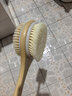 Creative art洗澡刷搓背刷 搓澡神器后背沐浴刷长柄双面干刷硬毛软毛猪鬃毛刷 实拍图
