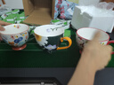 网易严选田园手绘早餐杯水杯 微波炉陶瓷马克杯 圣诞喵-400ml 礼物家居馆 实拍图