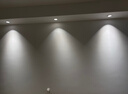 雷士（NVC）LED筒灯客厅背景墙嵌入式洗墙小山丘铝材7瓦黑杯暖白【明月】Ra95 实拍图