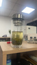 双层玻璃杯大容量保温防烫茶水分离鹅蛋杯胖胖款 【双层加厚】钢本色鹅蛋杯500ml 实拍图
