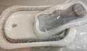 iuu婴儿洗澡盆 可折叠宝宝浴盆大号 洗澡神器躺托浴架新生儿童用品 【北欧灰-无线感温】+可调节感温浴架+浴网 材质：FDA食品级材质检测认证 实拍图