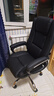 博泰电脑椅 家用办公椅 转椅工学皮椅子 时尚升降座椅职员椅 黑91886 实拍图