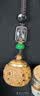 迪加伦绿檀木古风镂空香囊球香丸汽车钥匙扣随身吊坠香薰手机链挂件吊饰 实拍图