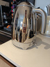 SMEG/斯麦格复古电热水壶KLF04烧水养生壶大容量家用不锈钢恒温泡茶咖啡自动断电保温生日乔迁新婚礼物 1.7L 电镀银色 实拍图