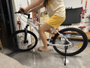 喜德盛26款黑客350黑客380山地车自行车成人21速铝合金男士女生学生上班 黑客350白灰色 【咨询有惊喜】 26寸x17寸身高165-180cm 实拍图
