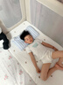 良良（liangliang）婴儿定型枕头6个月以上儿童枕头3-6岁纠正头型睡圆头套四季礼盒 【4代升级款】 3-6岁小熊熊 双枕套 实拍图