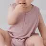 babylove婴儿包屁衣夏季薄款莫代尔连体衣宝宝无袖背心三角爬服睡衣夏装 实拍图