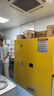 华盼防爆柜危险品储存柜易燃化学品安全柜防爆箱实验室试剂柜存放柜 110加仑黄【双人双锁双层加厚】 实拍图