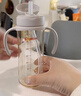 贝亲（Pigeon）自然成长翻盖直饮吸管 大童奶瓶330ml 经典款 18月+  AA278 实拍图