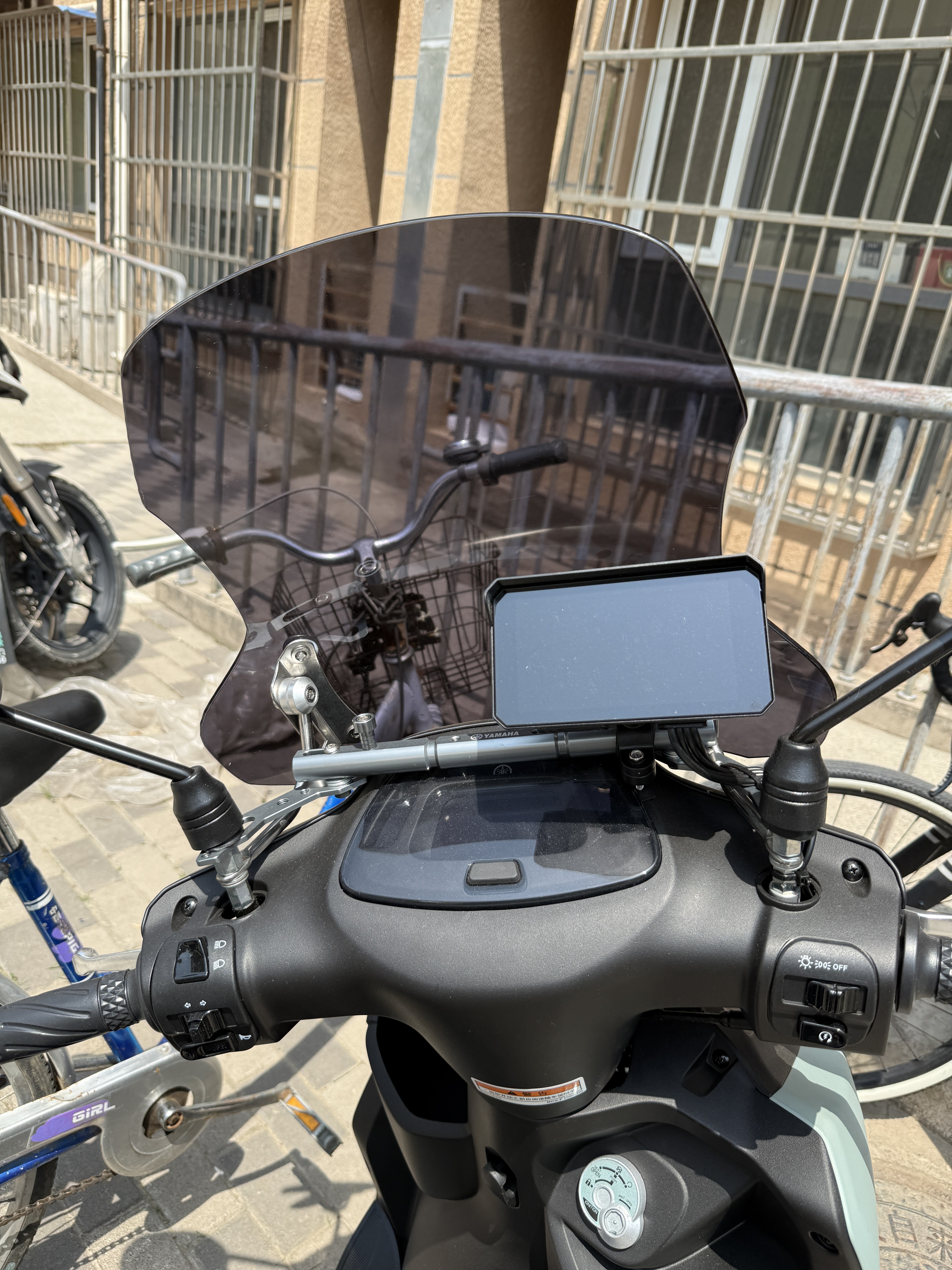 九音摩托车机车通用carplay行车记录仪高清前后双录智能导航一体机 5寸2K前后双录【Carplay+Hicar】 摩托车 实拍图