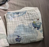 babycare婴儿浴巾新生儿童竹棉纱布洗澡巾无帽115*115cm鲸鱼乐车 实拍图