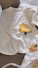 贝瑞加（Babyprints）新生儿衣服2件装男女宝宝半背衣纯棉长袖婴儿上衣亲肤柔软 黄52 实拍图